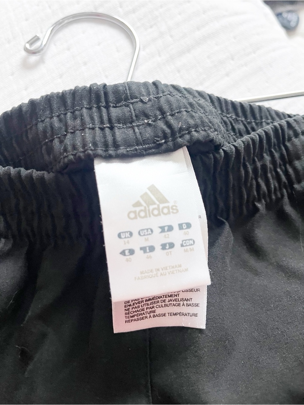 Adidas Black 3 Stripe Capri Track Pants Y2K Baggy Joggers Size M - Picture 4 of 5